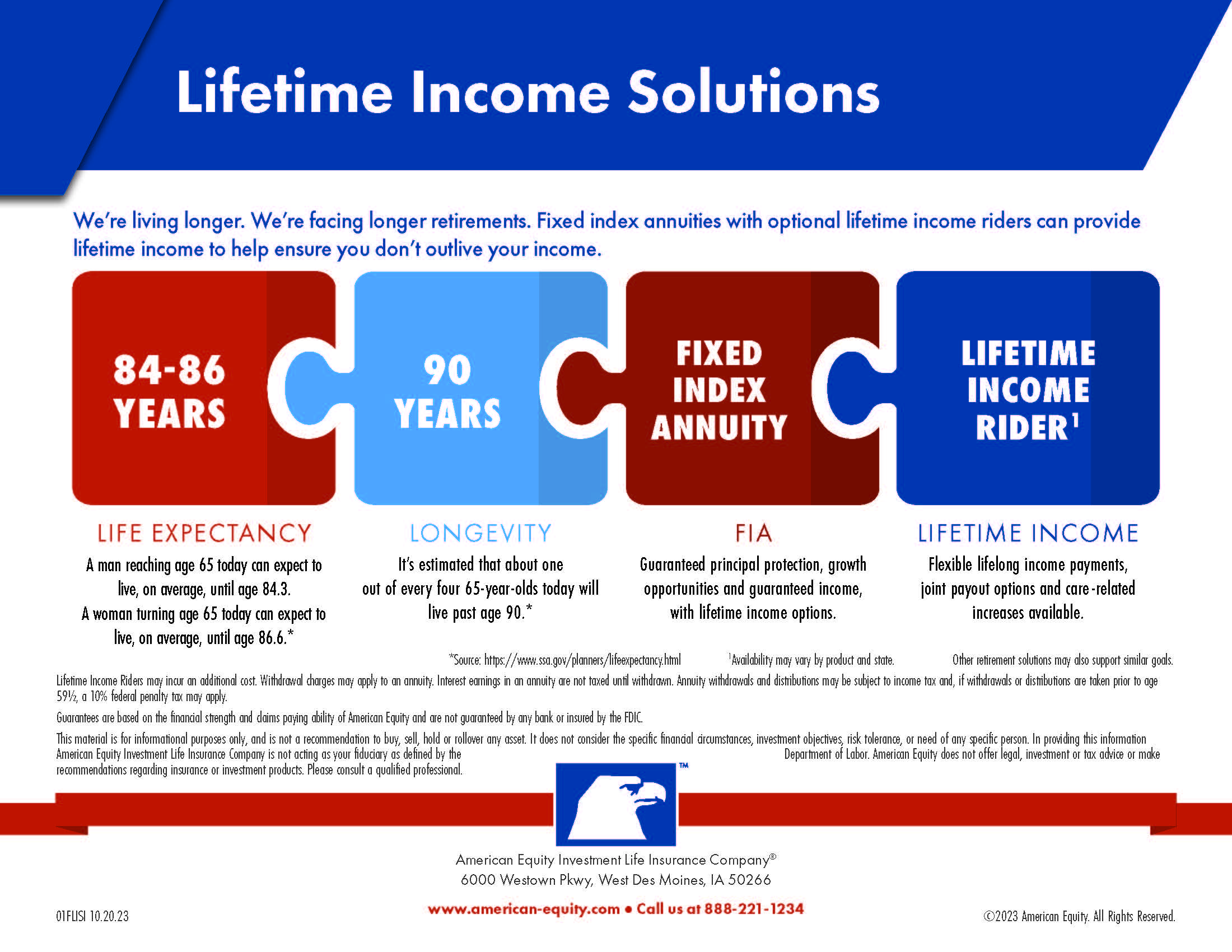 Lifetime Income Solutions Infographic