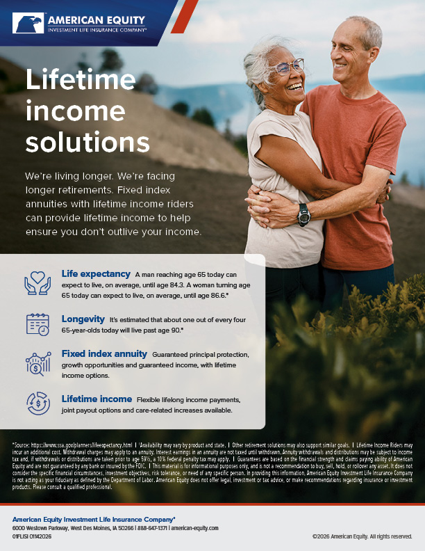 Lifetime Income Solutions Infographic