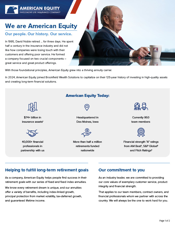 Story of American Equity Flyer